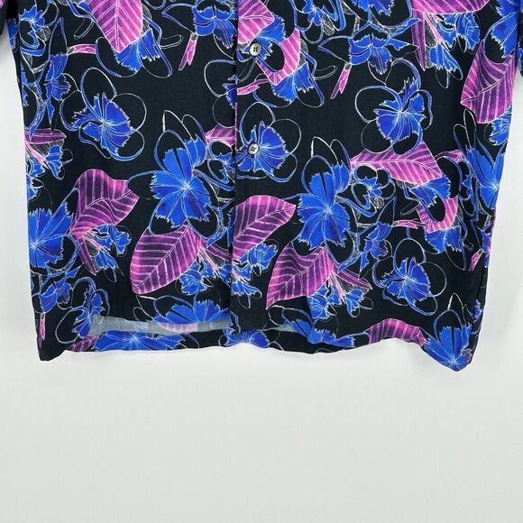 Roi Du Lac Short Sleeve Button Up Floral Hawaiian Shirt Mens Size Eur 50 Summer - Picture 3 of 16